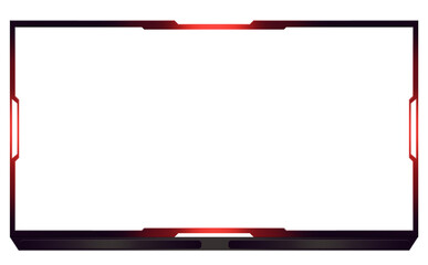 Simplistic red light facecam overlay for streamers 