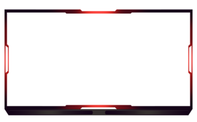 Simplistic red light facecam overlay for streamers