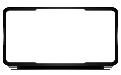 Minimal round shape face cam overlay for streamers