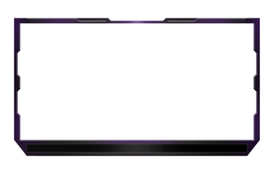 Face cam overlay transparent template for streaming