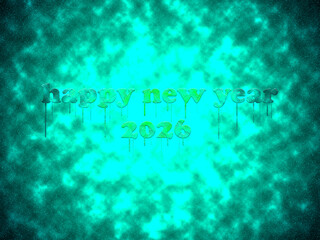New Year 2026 greeting card and background with the best colorful image of the galaxy