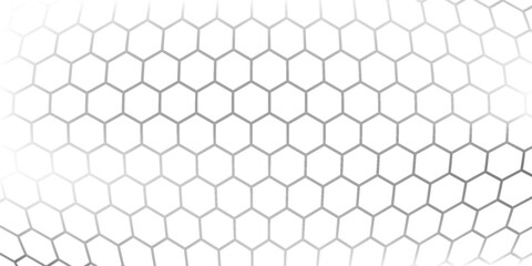 Honeycomb mosaic hexagons background. Plain hexagon grid with bold cells. Hexagon cells. Seamless tileable vector illustration