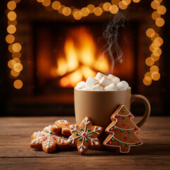 christmas cookies and coffee