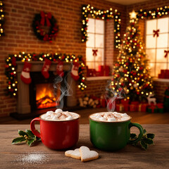 christmas still life with candle