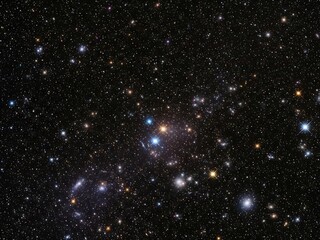 Stellar cluster in deep space