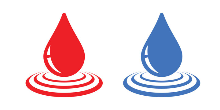 colorful drop vector, minimalist drop vector