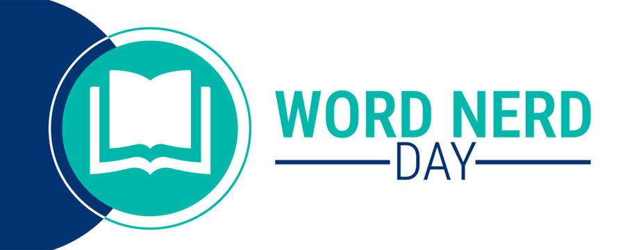 Word Nerd Day background, banner, card or poster design template is observed every year during January, to raise awareness about the mission. Vector illustration.