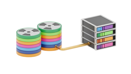 Data Transfer Between Disks and Server