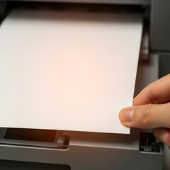 인쇄된 종이 꺼내기