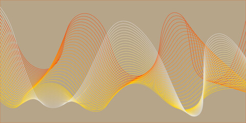 Abstract vector wave line template. swoosh speed line music and science technology vector flow background . Wave Swirl, frequency sound wave, twisted curve .	
