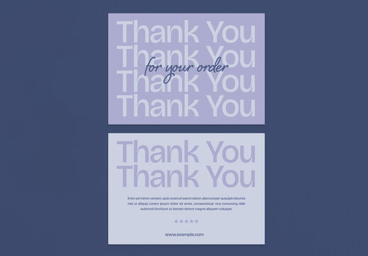 Thank You Card Layout