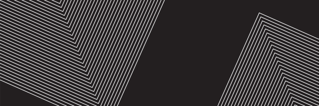 Striped pattern of black parallel lines on a white background in retro style. Vector design element. Frame. Abstract vector background. Vector sport