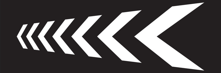 Vector abstract arrow for sports car. Striped pattern, sticker for vehicles. Trendy vector background.