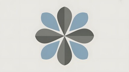 Abstract floral geometric pattern