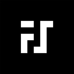 Letter FS simple bold monogram logo