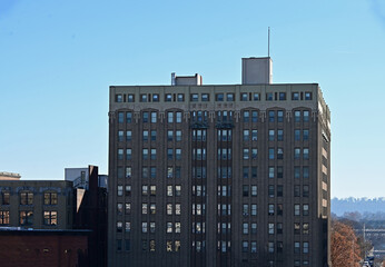 cityscape in the mountains