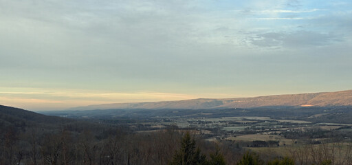 sunrise over the mountains