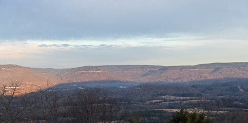 sunrise over the mountains