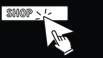 Click Cursor User Interface Action Illustration