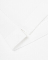 White Cotton T-Shirt Side Slit Hem