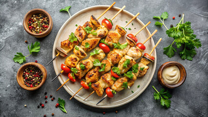 grilled chicken skewers