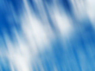 Abstract Blurred Blue Sky and White Clouds Motion Background