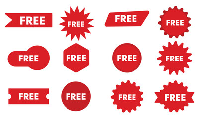 Free text business tag design set vector.