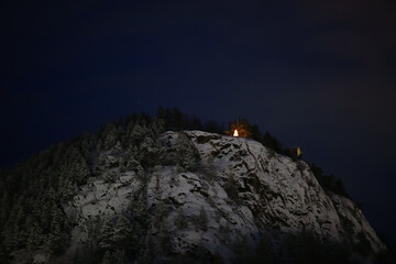 View point Klumpen in the town Namsos, Norway