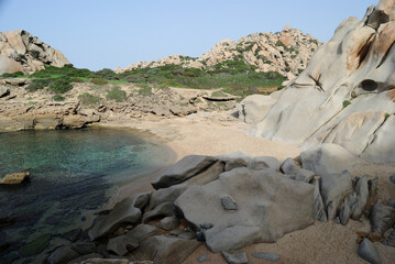La spiaggia di Cala Grande a Capo Testa
