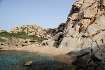 La spiaggia di Cala Grande a Capo Testa