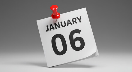 January 6th Calendar Note
