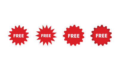 Free tag business design set vector.