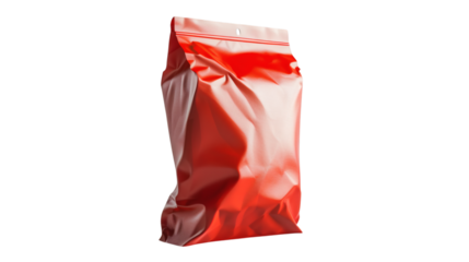 Snack bag with bold design on a white background isolated