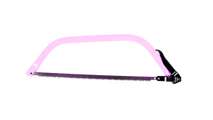 Pink Bow Saw Tool for Cutting Wood and Branches