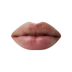 Natural Pink Lips image with Transparent Background