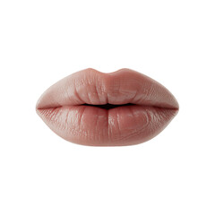 Natural Pink Lips with Transparent Background