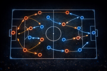 Football strategy diagram