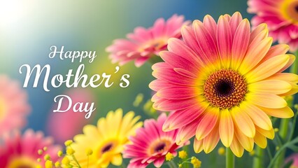 Vibrant pink and yellow flowers for mother s day