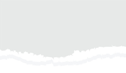 white ripped or torn paper isolated on transparent png background. vector illustration.