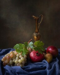Fruit still life in Baroque style
