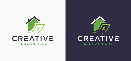 Home seller logo design concept, home buyer logo, residential home seller.
