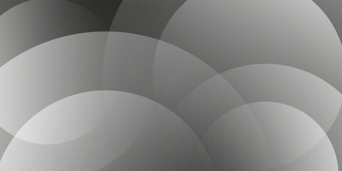 Abstract black gradient background with ambient geometric shapes vector. Blurred soft grey light modern wallpaper for decorative illustration, desktop, cover, contents, books, presentation, etc.