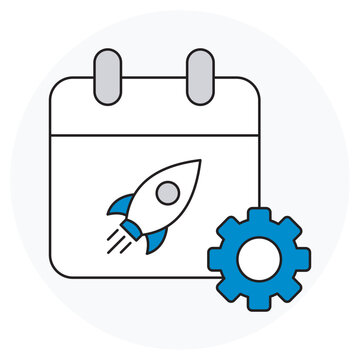 Release icon, Software Release, Product Launch, Version Update, Deployment Rollout, vector