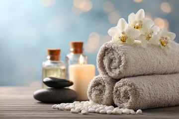 Relaxation and pampering at a spa day event with soothing towels, essential oils, and calming decor for a perfect self-care experience