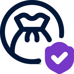 Fototapeta premium protection duotone icon. Sleek and modern vector icon for websites, mobile apps, marketing materials, and corporate design. Fully scalable and ready to use.