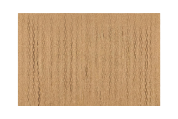 Perforated cardboard packaging sheet. Recycled shredded paper cushioning texture