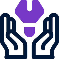 Obraz premium service duotone icon. Sleek and modern vector icon for websites, mobile apps, marketing materials, and corporate design. Fully scalable and ready to use.