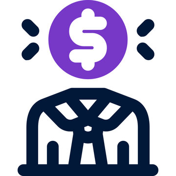 investor duotone icon. Sleek and modern vector icon for websites, mobile apps, marketing materials, and corporate design. Fully scalable and ready to use.