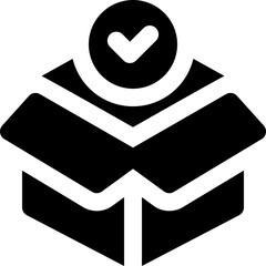 product glyph icon. Strong and solid vector icon for websites, mobile interfaces, presentations, and visual branding. High quality and easy to edit.