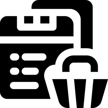 data product glyph icon. Strong and solid vector icon for websites, mobile interfaces, presentations, and visual branding. High quality and easy to edit.